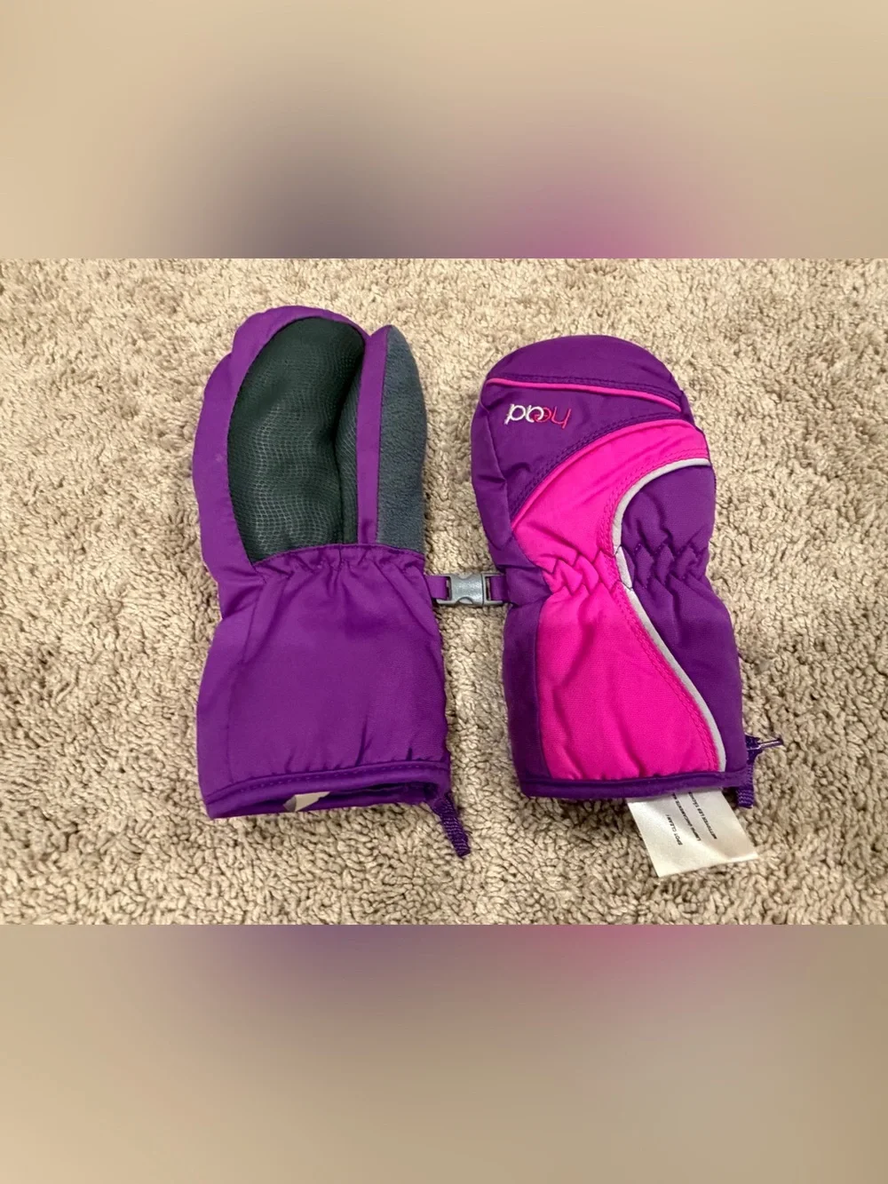 Girls Small Ski Gloves
